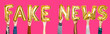 © Rawpixel.com - Yellow gold alphabet helium balloons forming the text fake news
