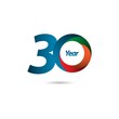 © Tobrono - 30 Year Anniversary Vector Template Design Illustration