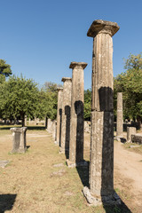 view of the ruins of Olympia