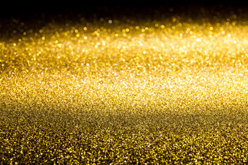 Wall Mural - The surface of gold sparkling spangles. Background for glamor