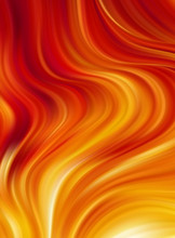 Vector Illustration: Fire Flame Texture Background. Modern Color Abstract Poster Template