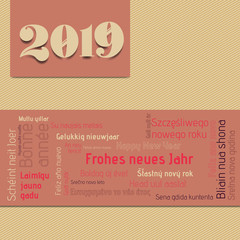 Poster - mehrsprachige Einladung Silvester 2019