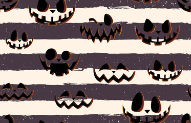 Wall Mural - Halloween Seamless Pattern. Digital design elements for Halloween. Perfect for decoration, wrapping papers, greeting cards, web page background and other print projects.