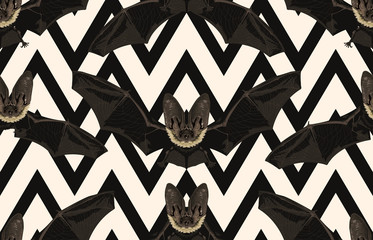 Wall Mural - Halloween Seamless Pattern. Digital design elements for Halloween. Perfect for decoration, wrapping papers, greeting cards, web page background and other print projects.
