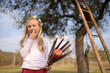 © muro - girl picking apples from the tree