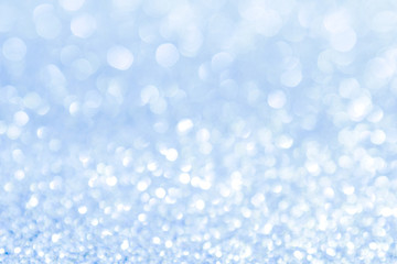 Wall Mural - abstract background blue light bokeh christmas holiday