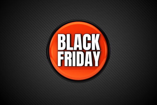 black friday 3d render flag with orange and white background for promotions and posts social, actions, campaigns, offers, design, art, background, element