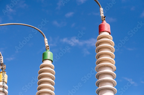 Fotografía Polymer ceramic insulator with high voltage