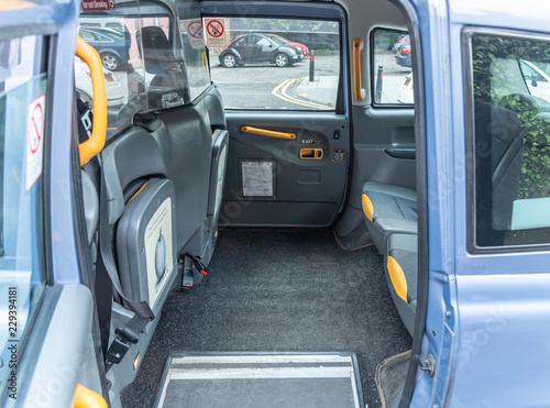 inside view of london taxi Stock Photo | Adobe Stock