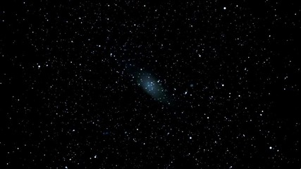 Poster - flying through star fields in deep space. magic flickering dots or glowing flying lines. animation o