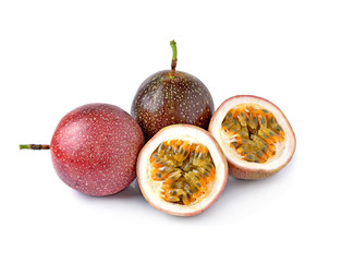 Wall Mural - Passion fruit isolated on white background