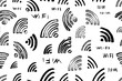 wi-fi vector seamless pattern