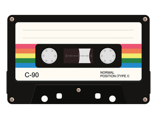 cassette tape. vector illustration