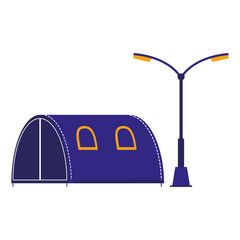 Poster - camping tent design