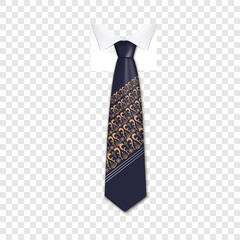 Poster - Trend tie icon. Realistic illustration of trend tie vector icon for web design on transparent background for web