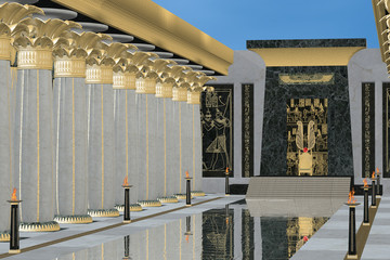 Wall Mural - egyptian throne room