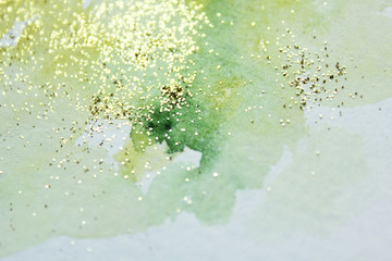 glittery background.