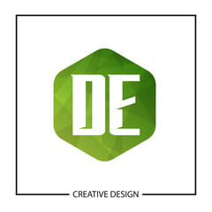 Initial Letter DE Logo Template Design