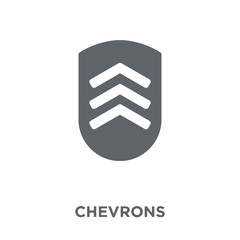 Wall Mural - chevrons icon from Army collection.