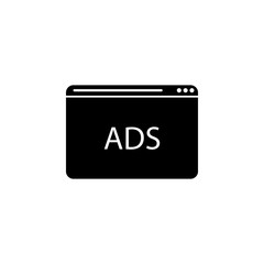 Poster - Browser, Ads, Advertisements icon. Element of marketing. Premium quality graphic design icon. Signs and symbols collection icon for websites, web design, mobile app