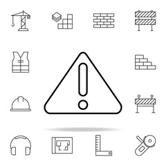 Aufkleber - danger icon. construction icons universal set for web and mobile