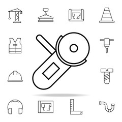 Poster - grinder icon. construction icons universal set for web and mobile