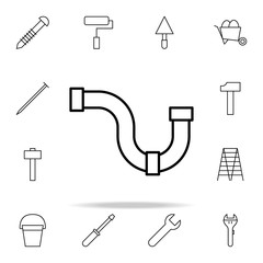 Aufkleber - pipe icon. construction icons universal set for web and mobile