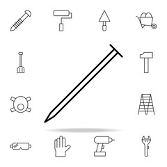 Poster - screw icon. construction icons universal set for web and mobile