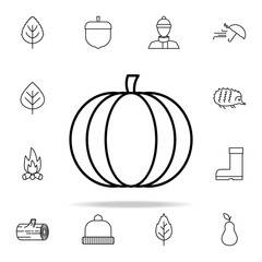 Poster - pumpkin icon. autumn icons universal set for web and mobile