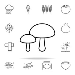 Aufkleber - mushrooms icon. autumn icons universal set for web and mobile