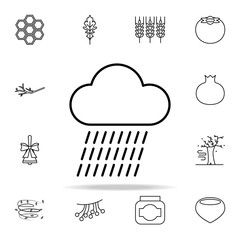 Aufkleber - rain icon. autumn icons universal set for web and mobile