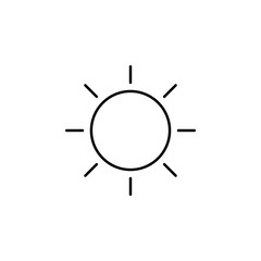 Poster - brightness icon. Element of simple web icon. Thin line icon for website design and development, app development. Premium icon
