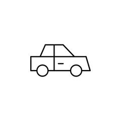 Poster - car icon. Element of simple web icon. Thin line icon for website design and development, app development. Premium icon