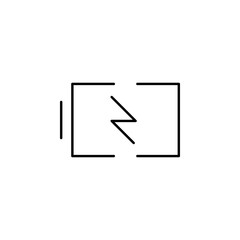 Poster - charging battery icon. Element of simple web icon. Thin line icon for website design and development, app development. Premium icon