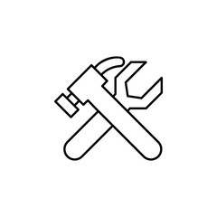 Poster - fix, tools icon. Element of simple web icon. Thin line icon for website design and development, app development. Premium icon