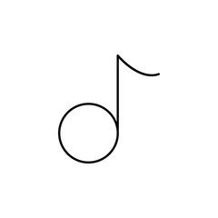Poster - music icon. Element of simple web icon. Thin line icon for website design and development, app development. Premium icon