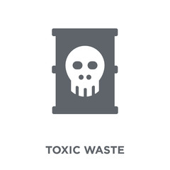 Wall Mural - Toxic waste icon from Ecology collection.