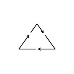 Poster - recycling sign icon. Element of simple web icon. Thin line icon for website design and development, app development. Premium icon