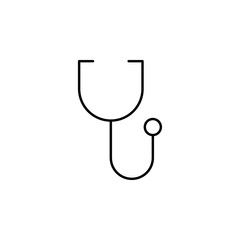 Poster - stethoscope icon. Element of simple web icon. Thin line icon for website design and development, app development. Premium icon