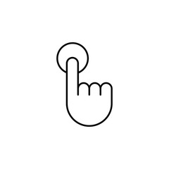 Poster - touch icon. Element of simple web icon. Thin line icon for website design and development, app development. Premium icon