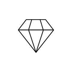 Poster - wip, diamond icon. Element of simple web icon. Thin line icon for website design and development, app development. Premium icon