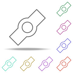Poster - watch icon. Elements of business in multi color style icons. Simple icon for websites, web design, mobile app, info graphics