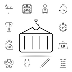 Poster - box icon. logistics icons universal set for web and mobile
