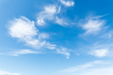 Wall Mural - clear blue sky with white cloud background. clearing day and good weather in the morning.