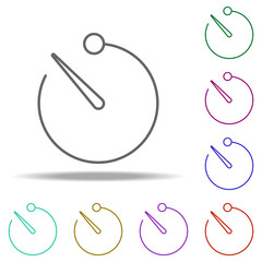 Poster - timer icon. Elements of photography in multi color style icons. Simple icon for websites, web design, mobile app, info graphics