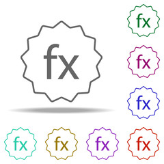 Poster - sensor size icon. Elements of photography in multi color style icons. Simple icon for websites, web design, mobile app, info graphics