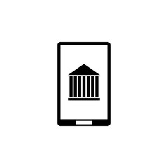 Poster - Online banking icon. Element of business. Premium quality graphic design icon. Signs and symbols collection icon for websites, web design, mobile app