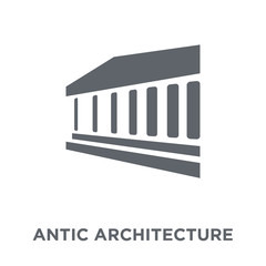 Wall Mural - antic Architecture icon from Museum collection.