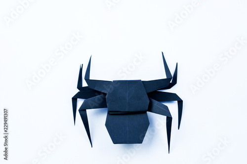 Origami Halloween Black Spider Made Of Paper Buy This