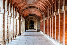 Arcade In Royal Palace Of Aranjuez In Madrid